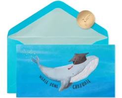 Whale Done Funny Graduation Greeting Card