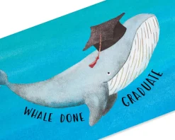 Whale Done Funny Graduation Greeting Card
