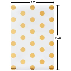 White and Gold Holiday Gift Box Set, 4 Boxes, 4 Gift Tags, One Ribbon, 8 Sheets of Solid Tissue