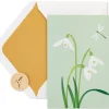 White Crocus Vellum Sympathy Greeting Card