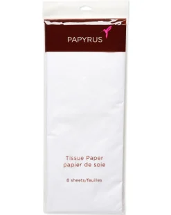 White Tissue Paper, 8-Sheets
