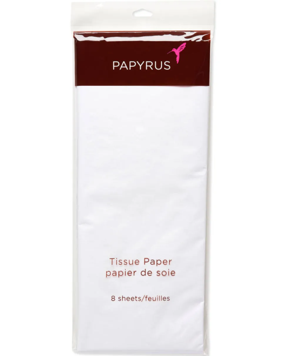 White Tissue Paper, 8-Sheets