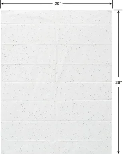 White Tissue Paper with Blue Polka Dots, 4-Sheets
