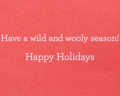 Wild and Wooly Holiday Greeting Card