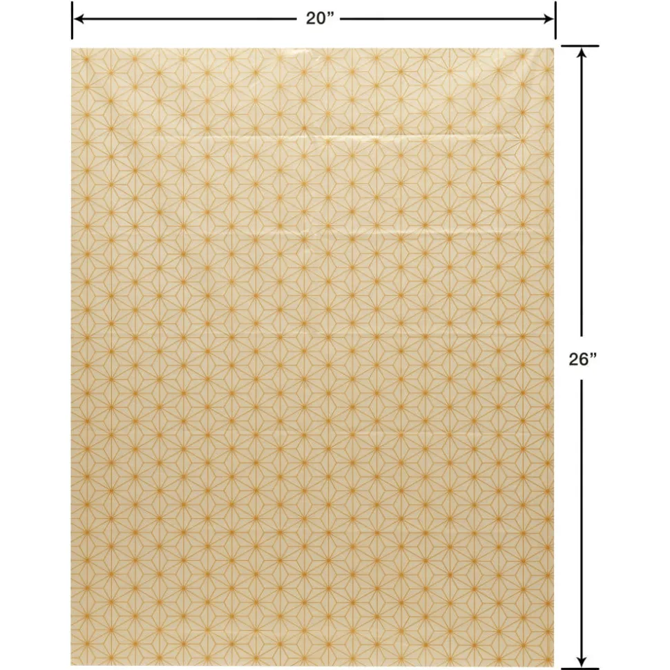 Winter Wonderland Gold Holiday Tissue Paper, 18 Sheets