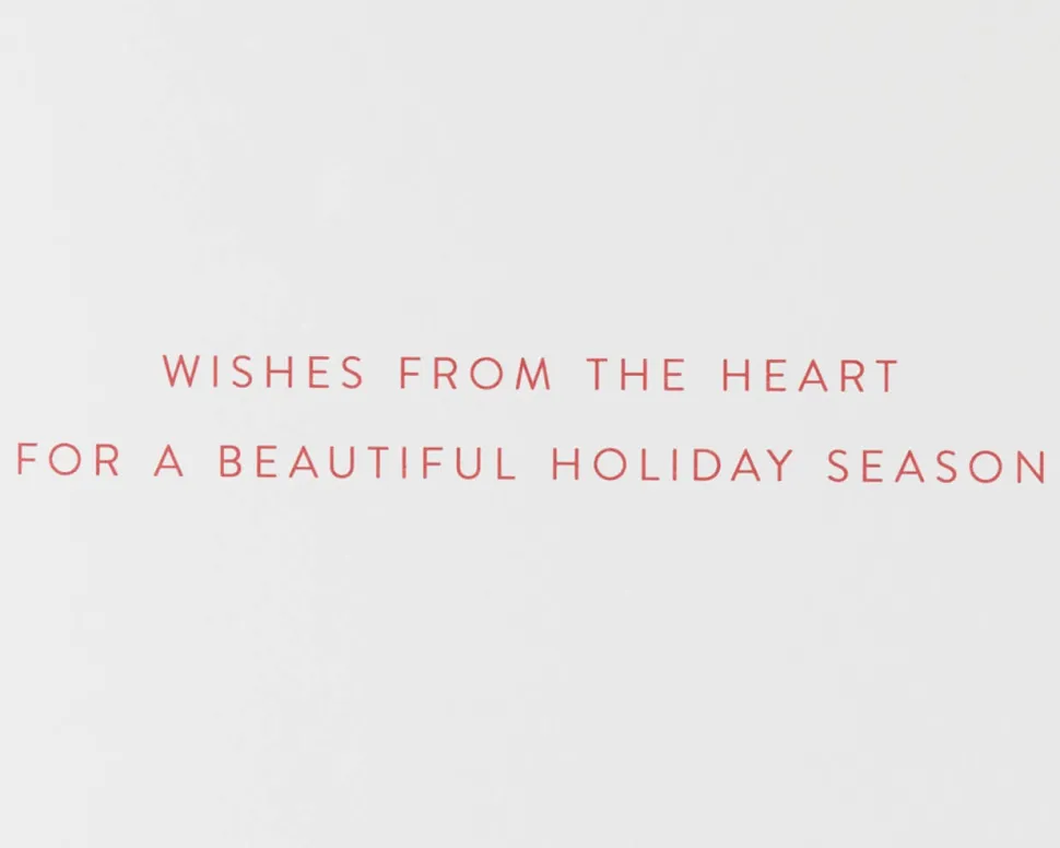 Wishes from the Heart Christmas Greeting Card