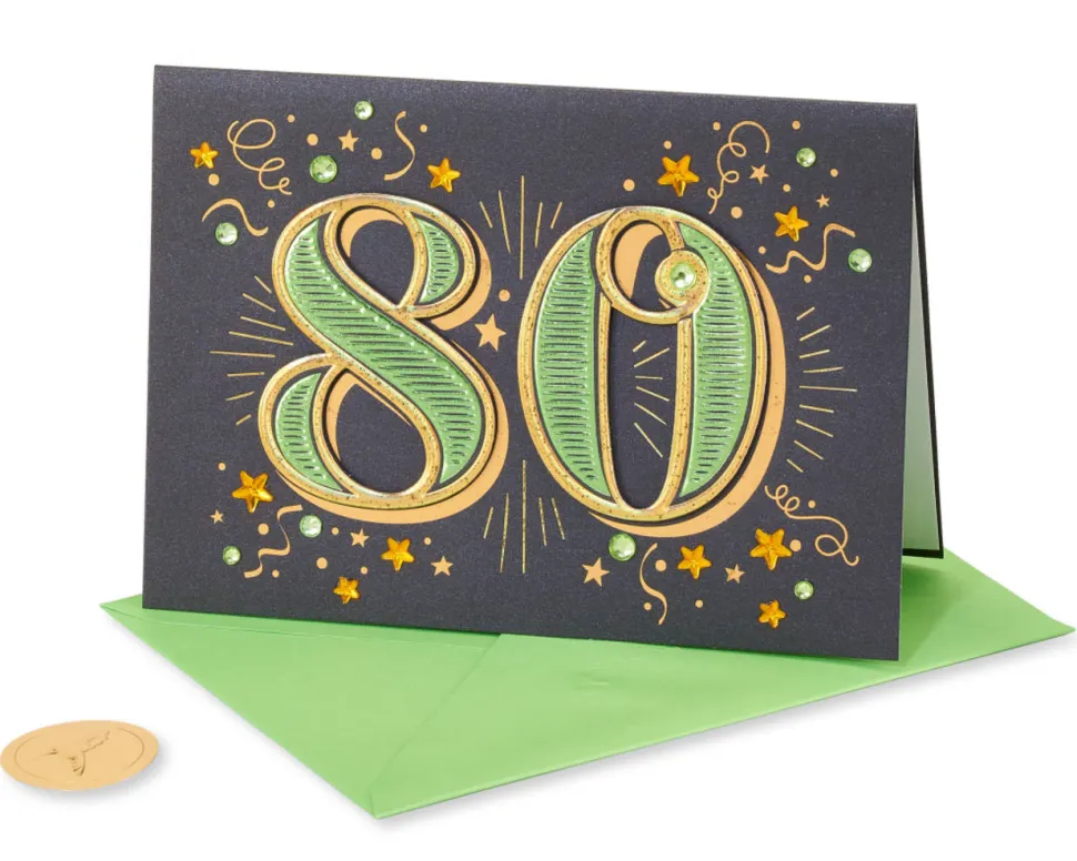 Wishing You Every Happiness 80th Birthday Greeting Card