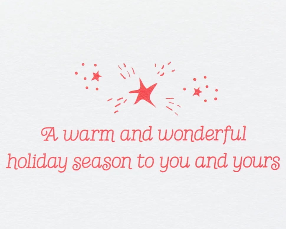 Wonderful Holiday Season Christmas Greeting Card