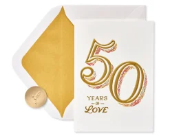 Wonderful Memories 50th Anniversary Greeting Card for Couple
