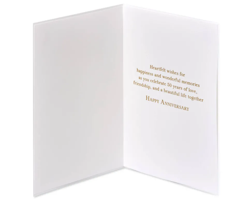 Wonderful Memories 50th Anniversary Greeting Card for Couple