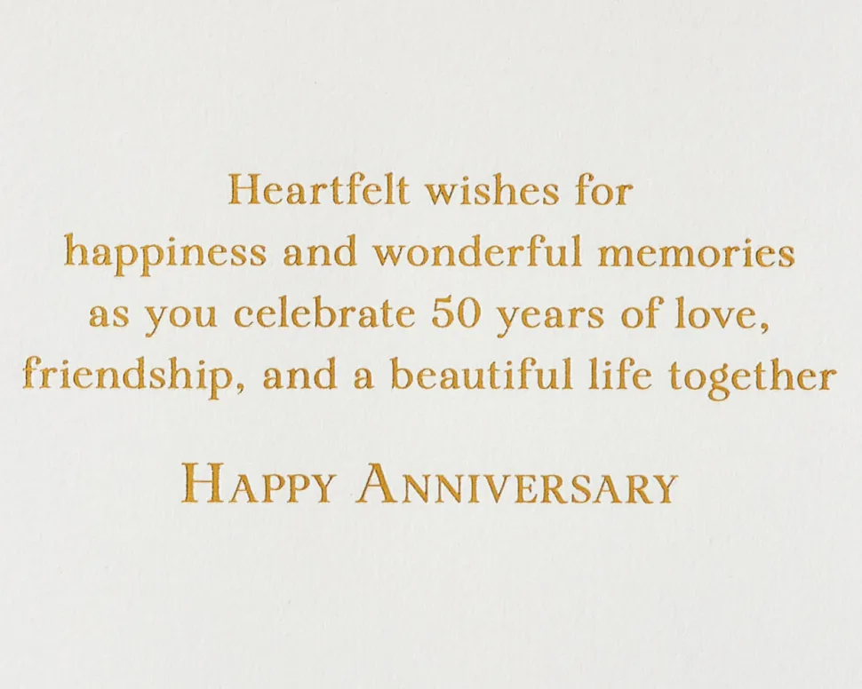 Wonderful Memories 50th Anniversary Greeting Card for Couple