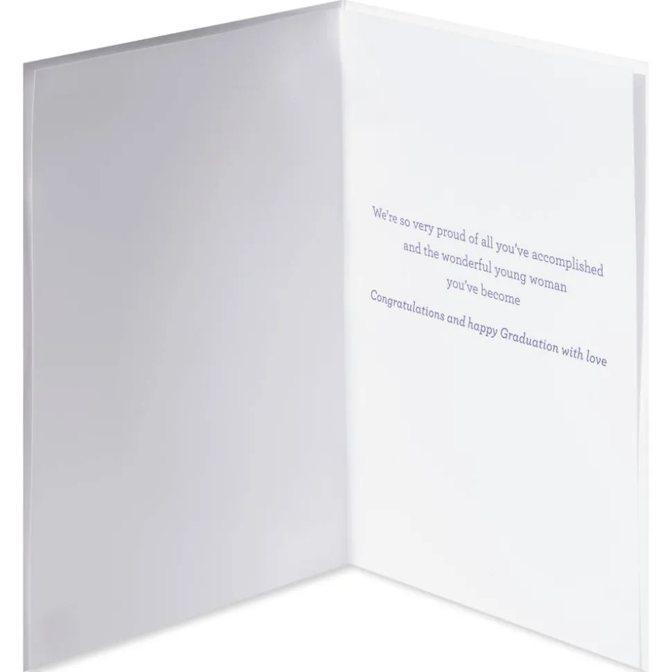 Wonderful Young Woman Graduation Greeting Card for Daughter