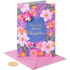 Wonderful Young Woman Graduation Greeting Card for Daughter