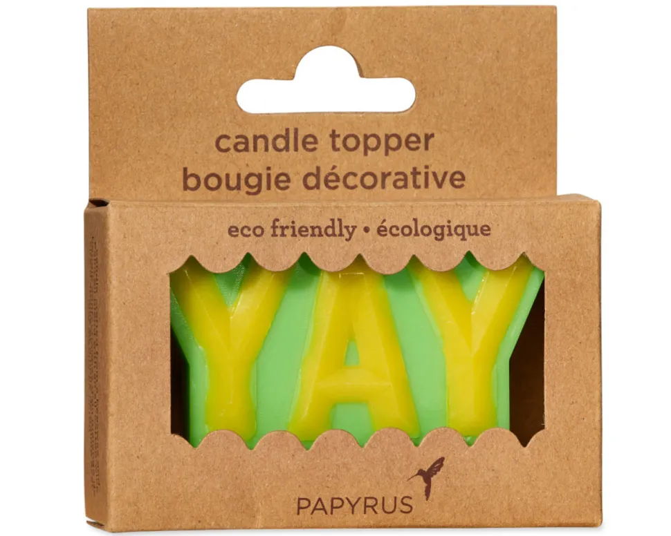 YAY Birthday Candle, 1-Count