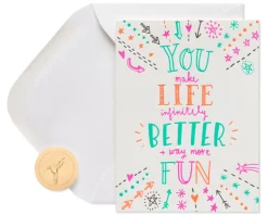 You Make Life Better Friendship Greeting Card
