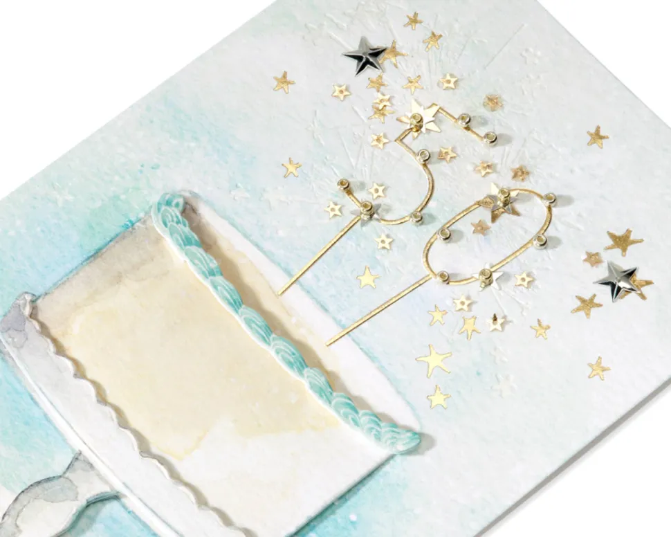 You Shine Brighter Than Ever 50th Birthday Greeting Card
