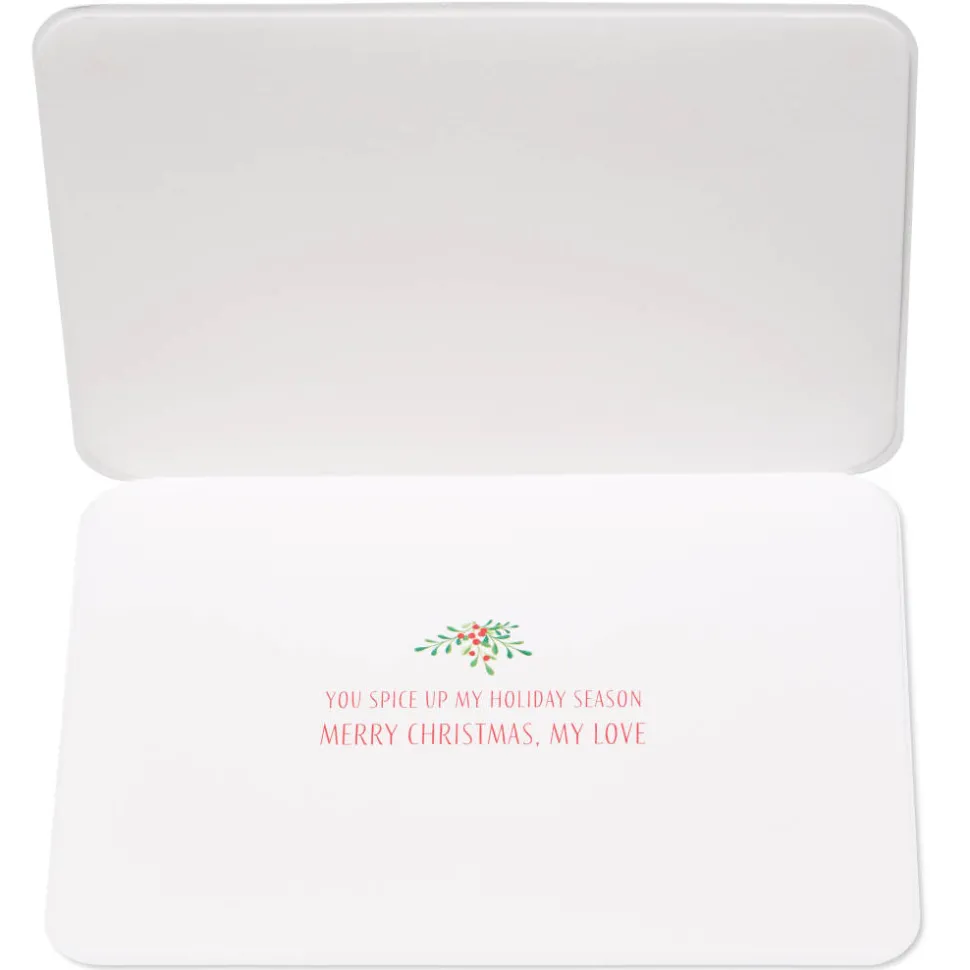 You Spice up my Holiday Season Romantic Christmas Greeting Card
