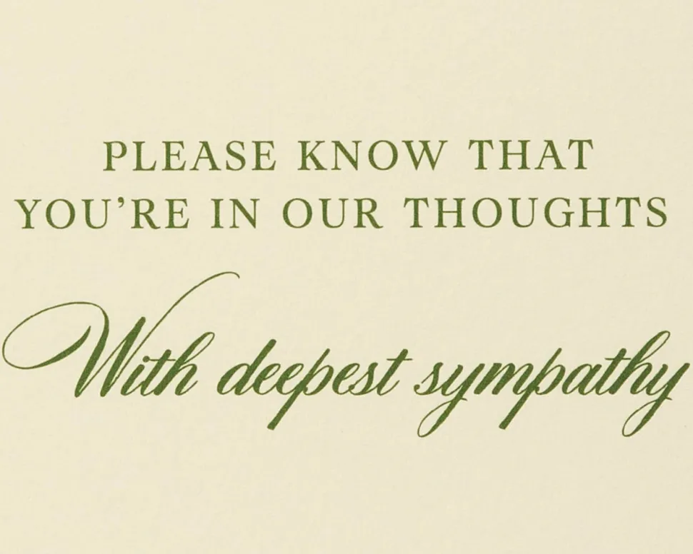 You’re In Our Thoughts Sympathy Greeting Card